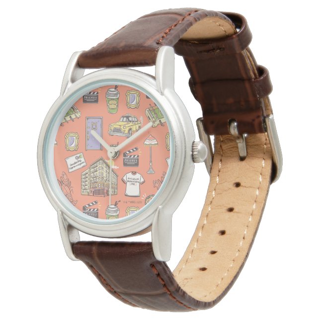 FRIENDS™ Colourful Icons Pattern Watch (Angled)