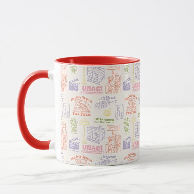 FRIENDS™ Colourful Quotes Pattern Mug (Left)