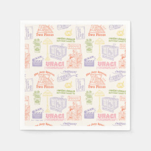 FRIENDS™ Colourful Quotes Pattern Napkin