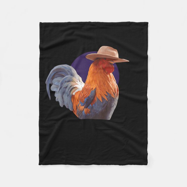 Friends Come And Go Scrappy Stays Funny Chicken Me Fleece Blanket (Front)