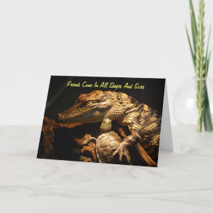 "Friends Come In All Shapes And Sizes" Card