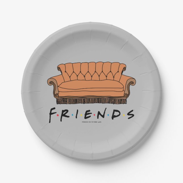 FRIENDS™ Couch Paper Plate (Front)