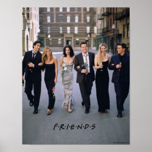 FRIENDS™ Couples In Formal Wear Poster