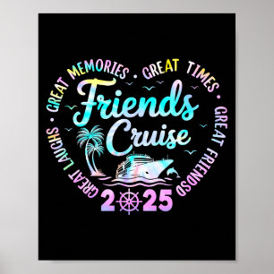 Friends Cruise 2025 Matching Group Vacation Trip C Poster