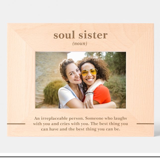 Friends Definition Quote Custom Wood Picture Frame (Creator Uploaded)