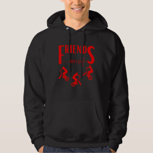Friends Don`t Lie Funny Waffle Hoodie