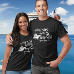Friends Don't Let Friends Cruise Alone Ship Group T-Shirt<br><div class="desc">This design was created though digital art. You may change the style of this shirt by choosing More > under the style option. It may be personalised by clicking the customise button and changing the colour, adding a name, initials or your favourite words. Contact me at colorflowcreations@gmail.com if you with...</div>