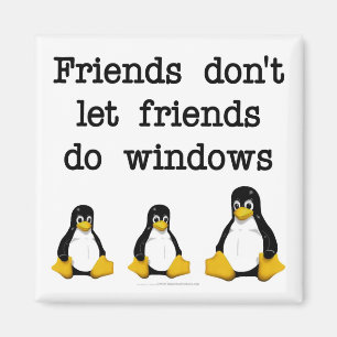 Friends don't let friends do windows magnet