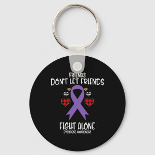 Friends Don't Let Friends Fight Alone Overdose Awa Key Ring