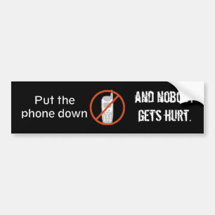 Friends Don't Let Friends Talk & Drive Bumper Sticker
