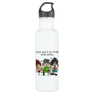 Friends Don't Let Friends Wine Alone 710 Ml Water Bottle