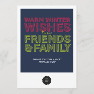 Friends & Family Flat Thank You Card