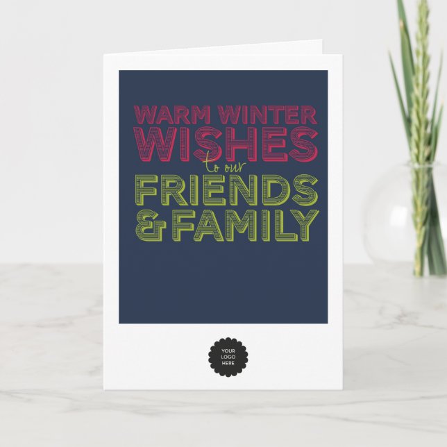 Friends & Family Folded Holiday Card (Front)
