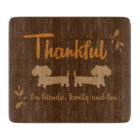 Friends Family & Fur Wiener Dog Cutting Board