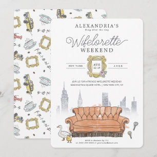 FRIENDS™    Fling After the Ring Wifelorette Invitation