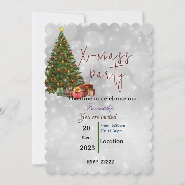 Friends for Christmas Invitation (Front)