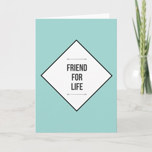 Friends for life card (Front)