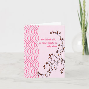 Friends for Life Japanese Inspired Blank Greeting Card