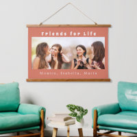 Friends for life photo names terracotta earth
