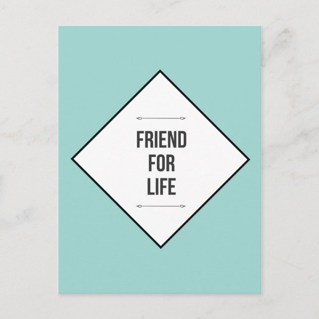 Friends for life postcard (Front)