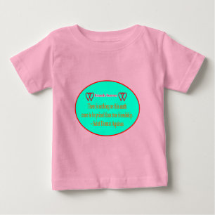 Friends Forever 2 Hearts Cyan White Saint Thomas Baby T-Shirt