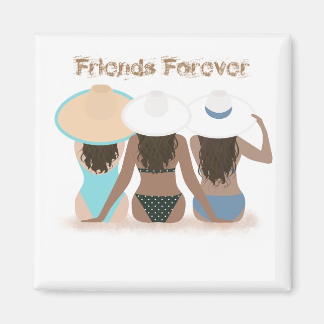 FRIENDS FOREVER AT THE BEACH MAGNET (Front)