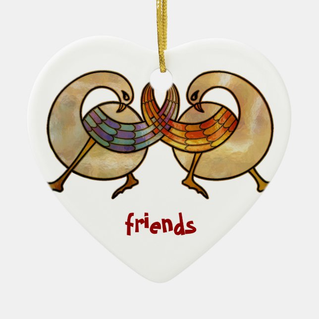 friends forever ceramic tree decoration (Front)
