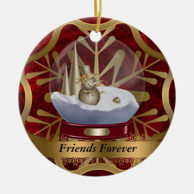 Friends Forever Christmas Ornament (Front)