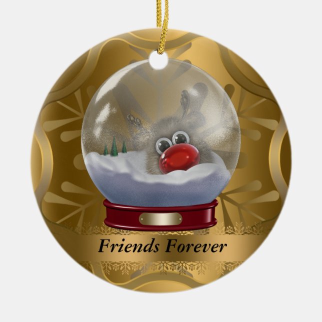 Friends Forever Christmas Ornament (Front)