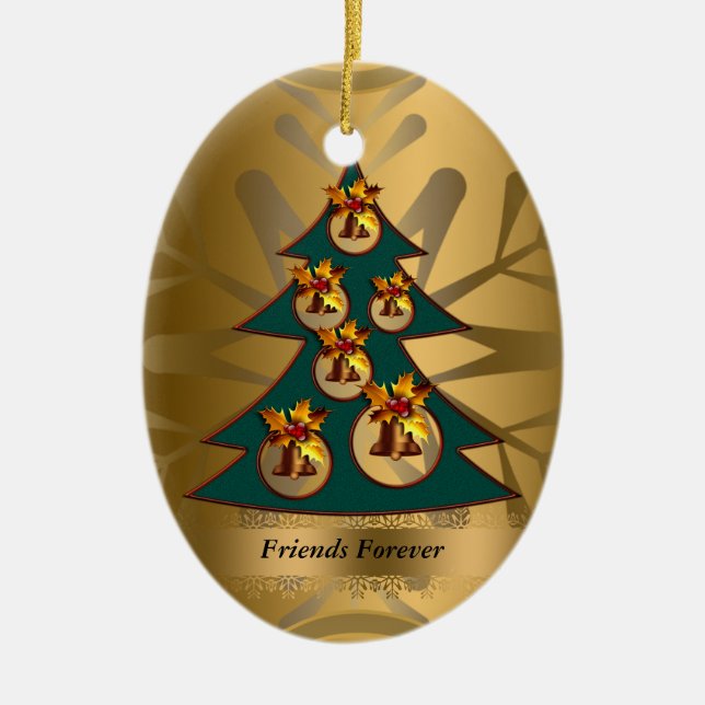 Friends Forever Christmas Ornament (Front)