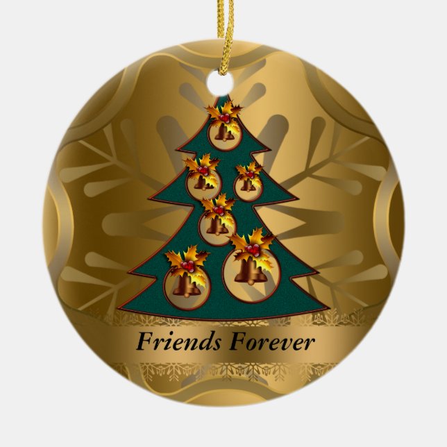 Friends Forever Christmas Ornament (Front)