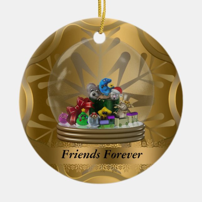 Friends Forever Christmas Ornament (Front)
