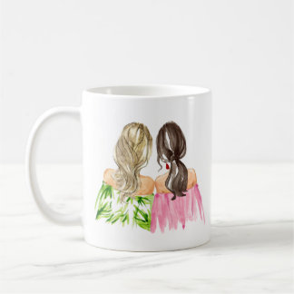 Friends Forever Gift Mug Blonde and Brunette