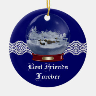 Friends Forever Heart Christmas Ornament