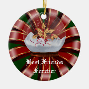 Friends Forever Heart Christmas Ornament