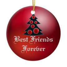 Friends Forever Heart Christmas Ornament