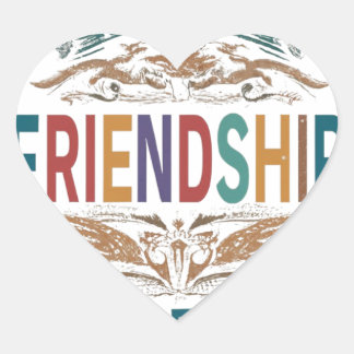 Friends forever  heart sticker