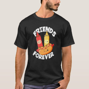 Friends Forever Hot Dogs Hot Dog T-Shirt