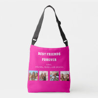 Friends forever hot pink photo collage names
