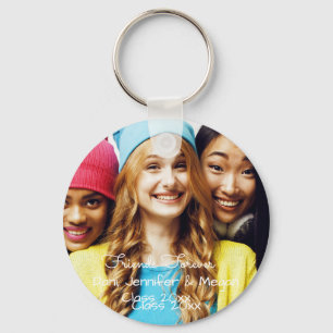 Friends Forever! large photo, class of graduation Key Ring