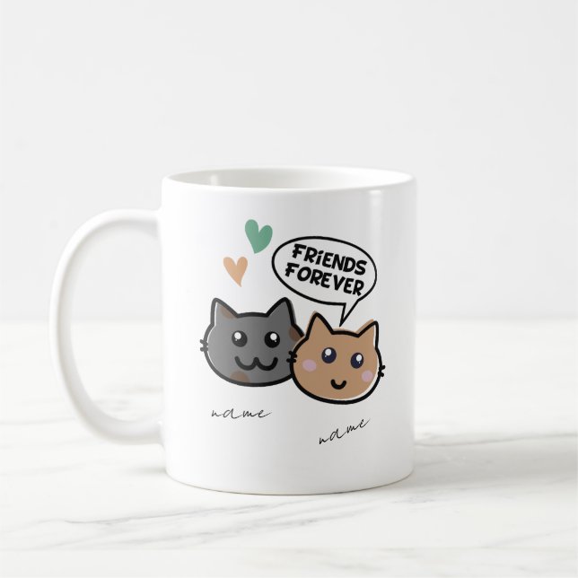 Friends Forever mug, Friendship mug (Left)