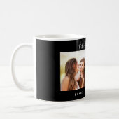 Friends forever names black photo coffee mug (Left)