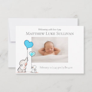 Friends Forever New Baby Annoucement Card