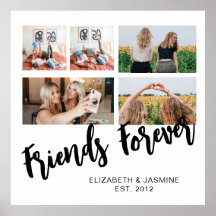 Friends Forever Photo Collage Gift for BFF Custom