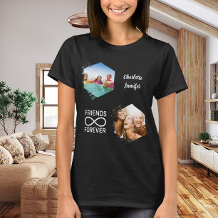 Friends forever photo names black T-Shirt