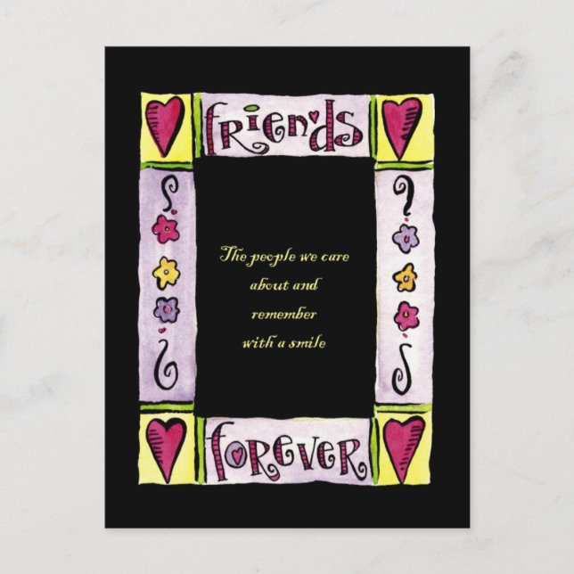FRIENDS FOREVER. POSTCARD (Front)