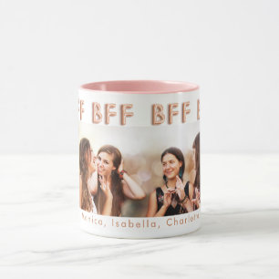 Friends forever rose gold BFF photo Mug