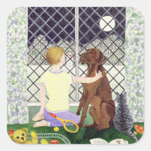 Friends Forever Square Sticker