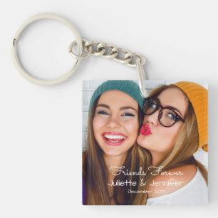 Friends forever   upload photo add names and date key ring