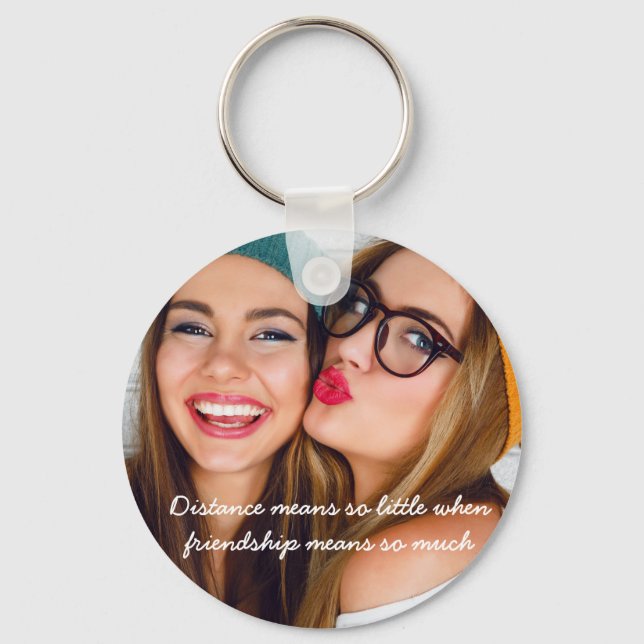 Friends forever | upload photo social distancing key ring (Front)
